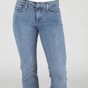 NYDJ Curves 360 Straight Leg Light Wash Ankle Jeans Size 12